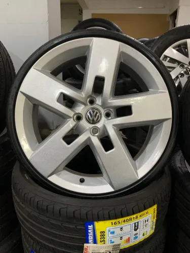 Rodas Strong aro 18 Tl6 4x100 C/Pneu 165/40 Landsail