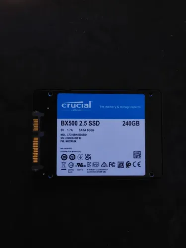 SSD 240GB Crucial BX500 2.5" SATA 3 (CT240BX500SSD1)