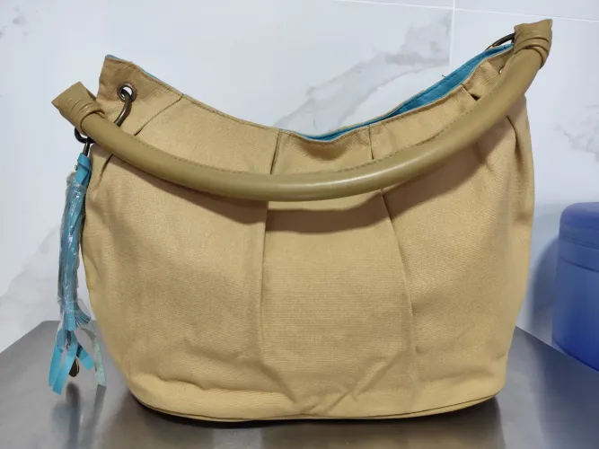 Bolsa Hobo Lona Bege Deseo by Jennifer Lopez (Vintage Y2K)