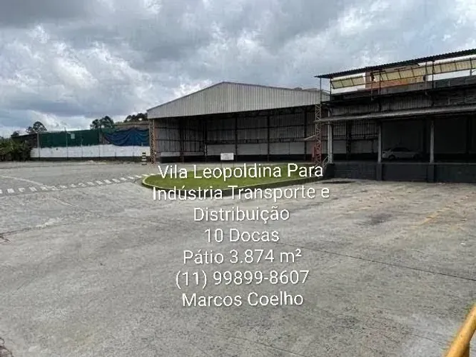 Imóvel para aluguel possui 7688 metros quadrados em Vila Leopoldina - São Paulo - SP