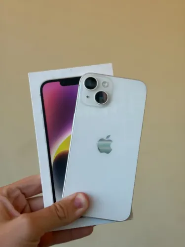 iPhone 14 128GB Branco - Chip Físico e Virtual - Bateria 87% - 100% Funcional - Cartao 18x