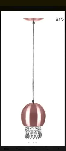 Lustre bola prateado