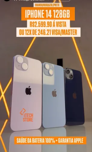 OFERTA NAMORADOS - 14 DE 128GB SEMINOVO!!!