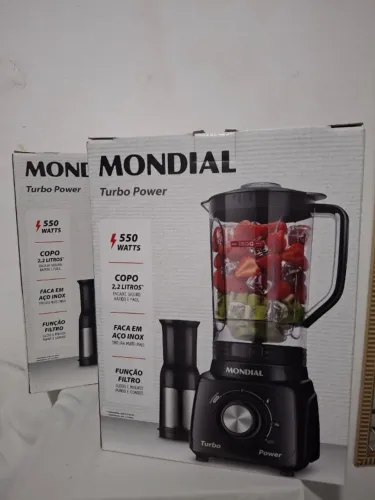 [NOVO] Liquidificador Mondial 550W L-98-B 220V 2 velocidades