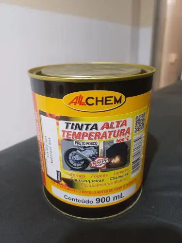 Tinta alta temperatura preta