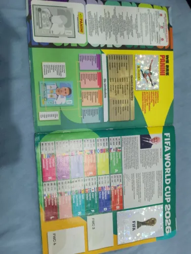 Álbum da copa metade completo