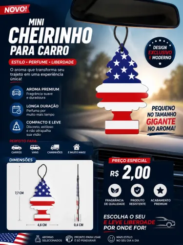 Mini cheirinho pra carro