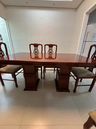 Mesa 6 lugares + barzinho retrô