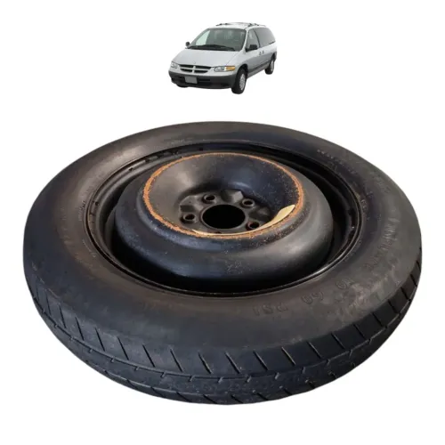 Roda Estepe Ferro Aro 16 Chrysler Grand Caravan 98 1999 2000 Preto