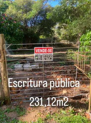 Terreno Campeche: 231m², 600m da praia, área nobre, não alaga, frutas e escritura pública.