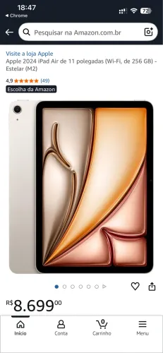 iPad Air 11 polegadas 256 Gb