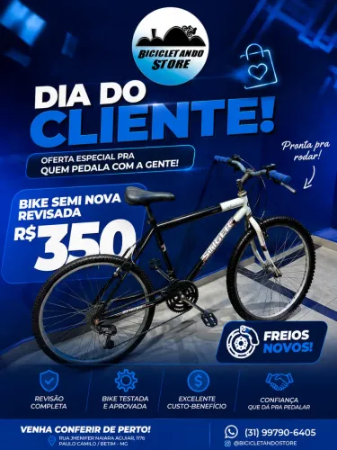 Bicicleta semi nova