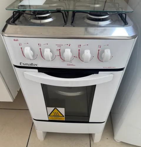 Fogão 4 bocas branco esmaltec ótimo estado 