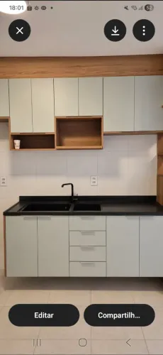 Apartamento 1°locação, 2 dormitórios, sala, cozinha, área de serviço e banheiro.