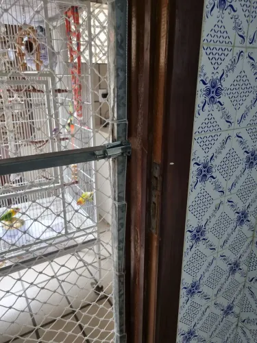 PORTÃO ALUMÍNIO PARA PÁSSARO E PETS EM GERAL