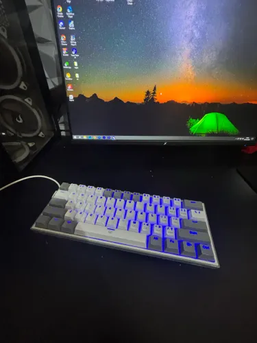 Teclado Gamer Redragon-K617 Fizz Wired RGB Gaming Keyboard, Teclado Mecânico