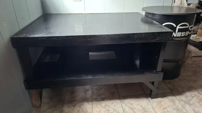 Mesa madeira maciça para maquinario pesado