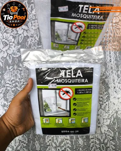 Tela Mosquiteira para Janelas (1,30 m x 1,50 m)