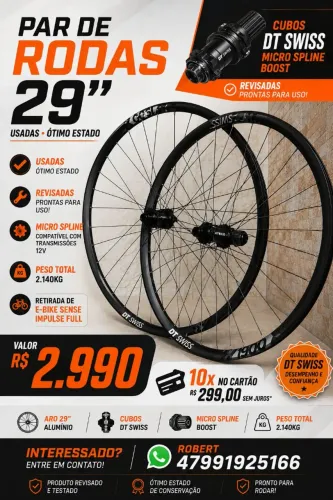 Promoção Upgrade  pra sua bike Rodas dtswiss micro splime 