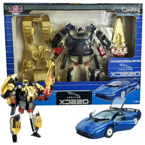 Jaguar Xj220 transformers Robô - Na caixa - Raridade