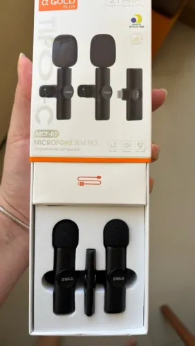 Microfone lapela plus sem fio 