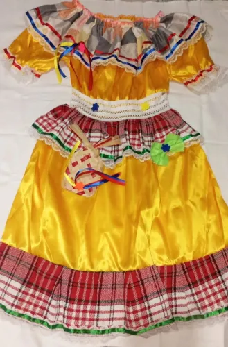 Vestido junino infantil 