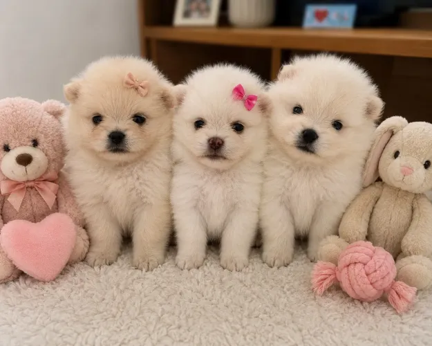 Filhotes de Spitz Alemão anão