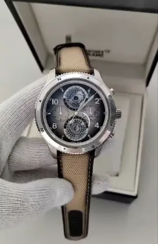 Montblanc 1858 Geosphere Chronograph 42mm Linha Prem AAA+ Vidro Safira Aço 904L