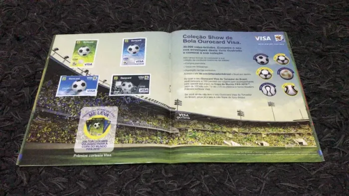 Album da Copa 2010 Complétissimo Com Encarte Visa Original