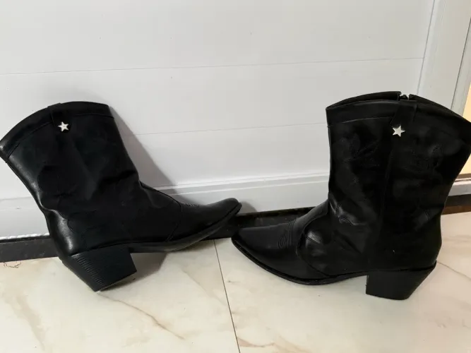 Bota Country Feminina Preta N° 39