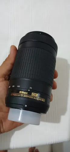 Lente nikon impecavel Af-P 70.300