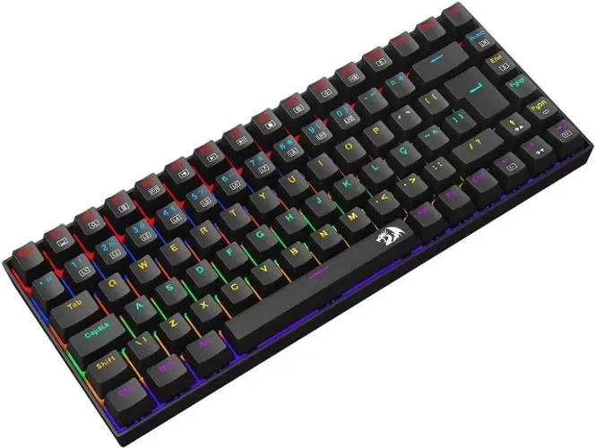 Teclado Mecânico Gamer Redragon Phantom K629-KB 75% Switch Brown Rainbow - Novo Lacrado