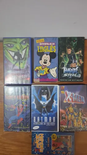 Fitas de Vhs, títulos infantis.Lote c/ 07 Fitas.Bem conservadas, precisando limpeza(Bolor)