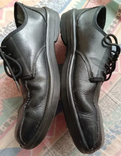 Sapato Social Masculino Preto Bico Arredondado Usado