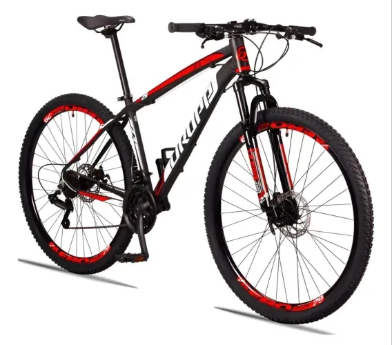 Bicicleta Aro 29 Dropp Z3 Câmbio Shimano 21 Vel Freio Disco Cor Preto/vermelho 