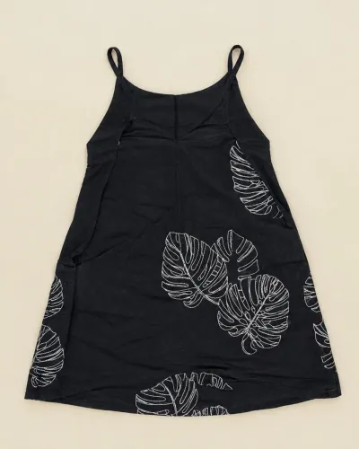 Blusa Verão Preta Estampada Folhas da Zara