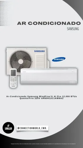 Ar Condicionado Samsung Split WindFree pro Energy 12.000 220v  - Nova 