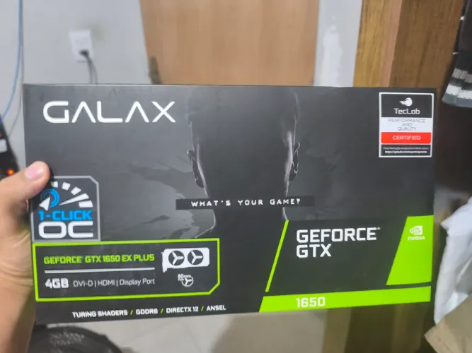 Placa de vídeo GTX 1650 Galax 4 gb 