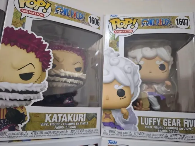 Funko pop - One Piece - Luffy, Katakuri e Crocodile