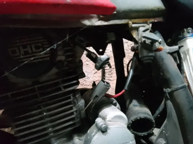 Shynerai com peças de BROS e de Strada no motor