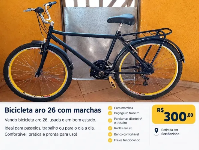 Vendo bicicleta aro 26