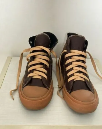 All Star Converse Couro Marrom 