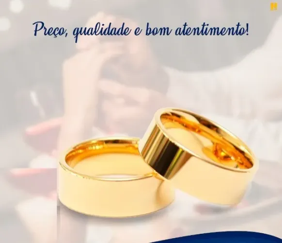 Alianças Noivado 7 mm Ouro 18 Kilates Casamento Casal Maciça 8.00 Gramas Maciça