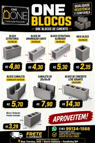 Blocos de cimento