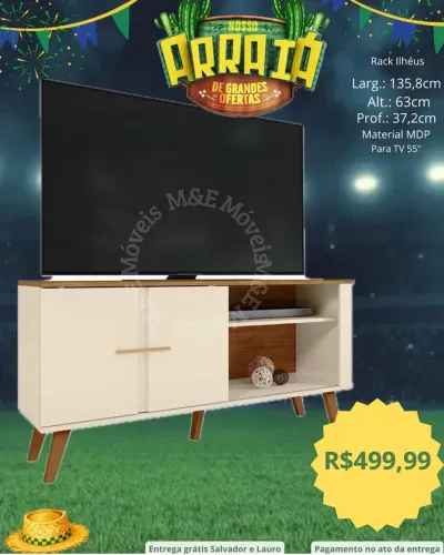 Rack novo com entrega grátis para tv de até 55