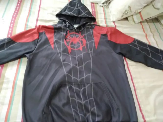Casaco spiderman com capuz