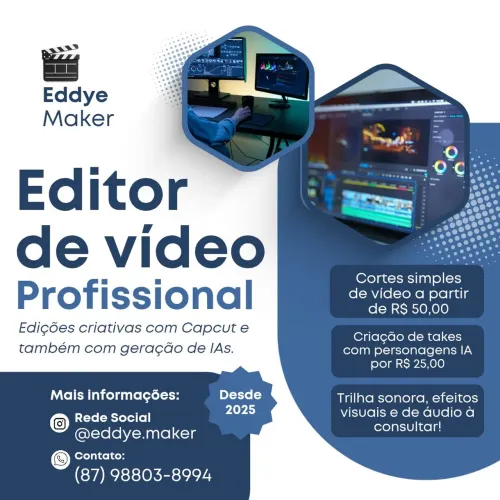 Editor de Vídeos | Profissional | Eddye Maker