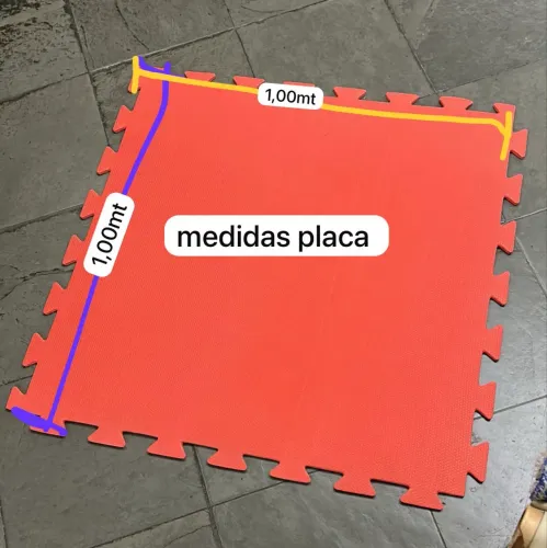 Tatame EVA 10mm - 1m x 1m - Ideal para Academia, Yoga e Ginástica