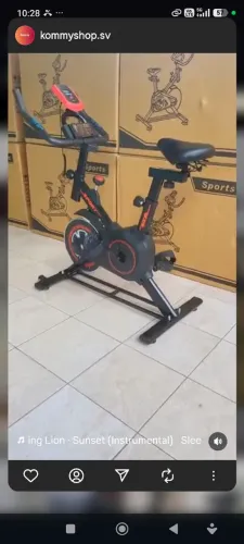 Bike de spinning na caixa