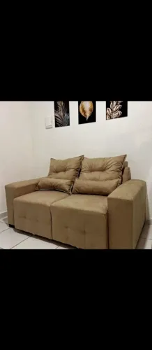 Sofá retrátil novo taurino + frete gratis
